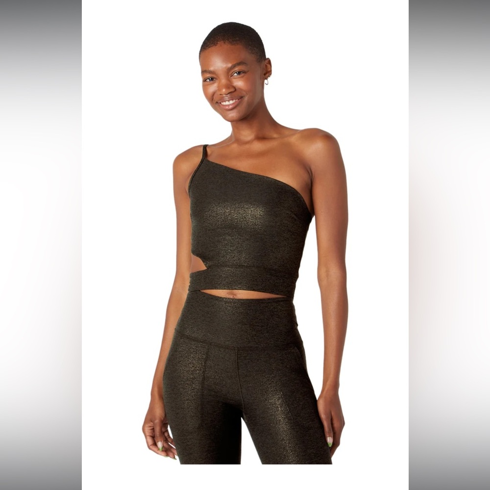 Beyond Yoga Softshine Wanderlust Cropped Tank Sports Bra size Large